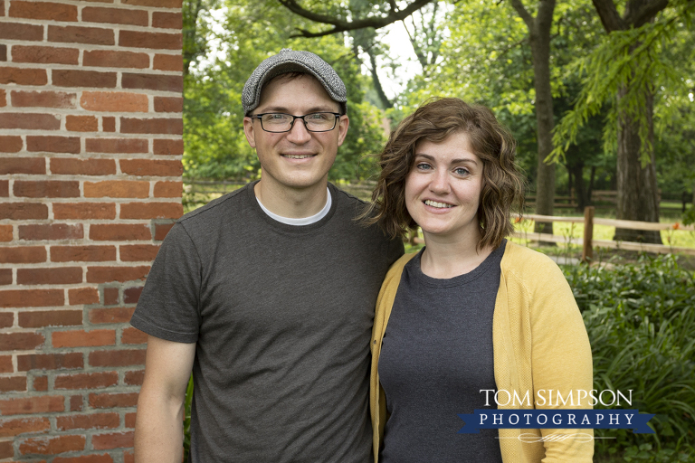 young couple portrait historic nauvoo