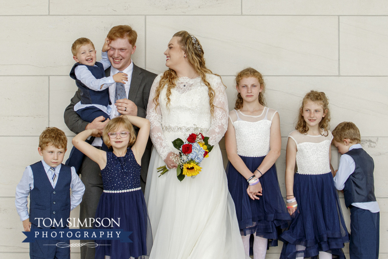 bride groom nieces and nephews