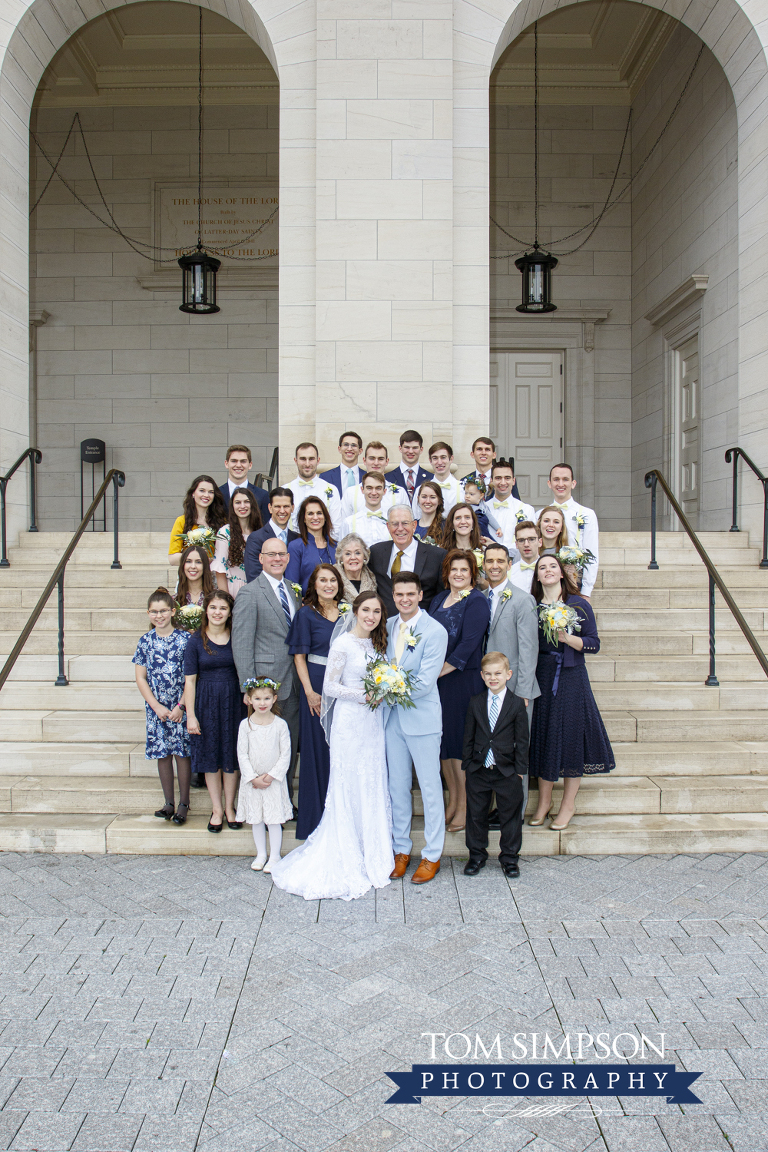 bridal party nauvoo temple wedding