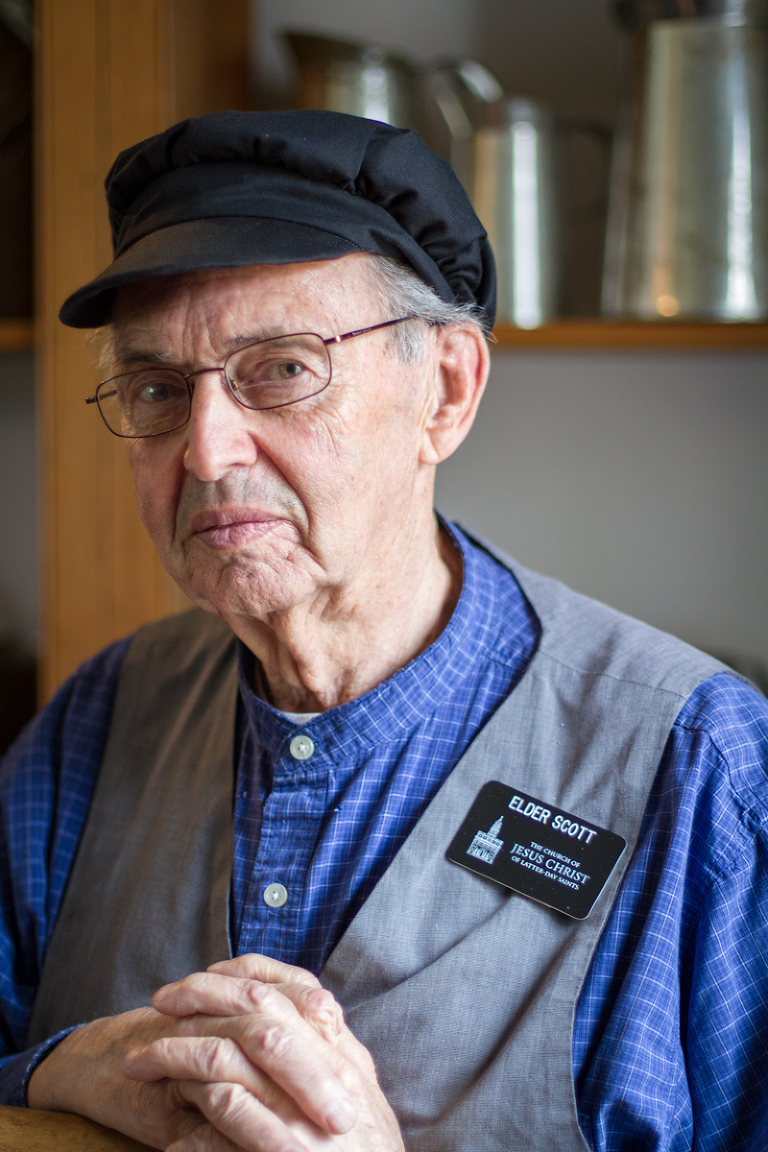 missionary in boys pioneer hat