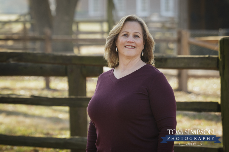 outdoor portrait split rail fence