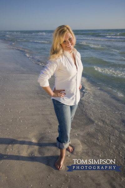 teen girl beach portrait